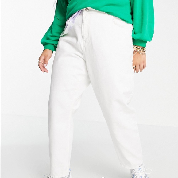 ASOS Jeans White 20 NWT by Noisy May Curve New With Tag White Jeans Denim - Picture 6 of 6